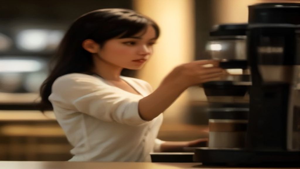 Máy pha cà phê hoạt động hết công suất tại quán sử dụng cà phê mộc